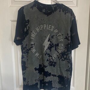 Gildan Black and Gray Softstyle T-Shirt